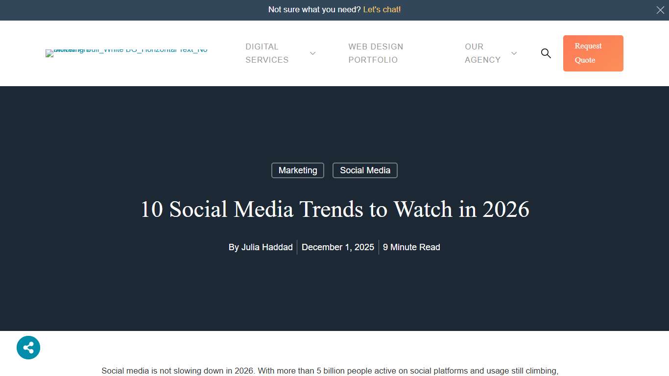 10 Social Media Trends to Watch in 2026