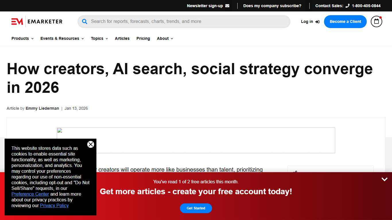How creators, AI search, social strategy converge in 2026